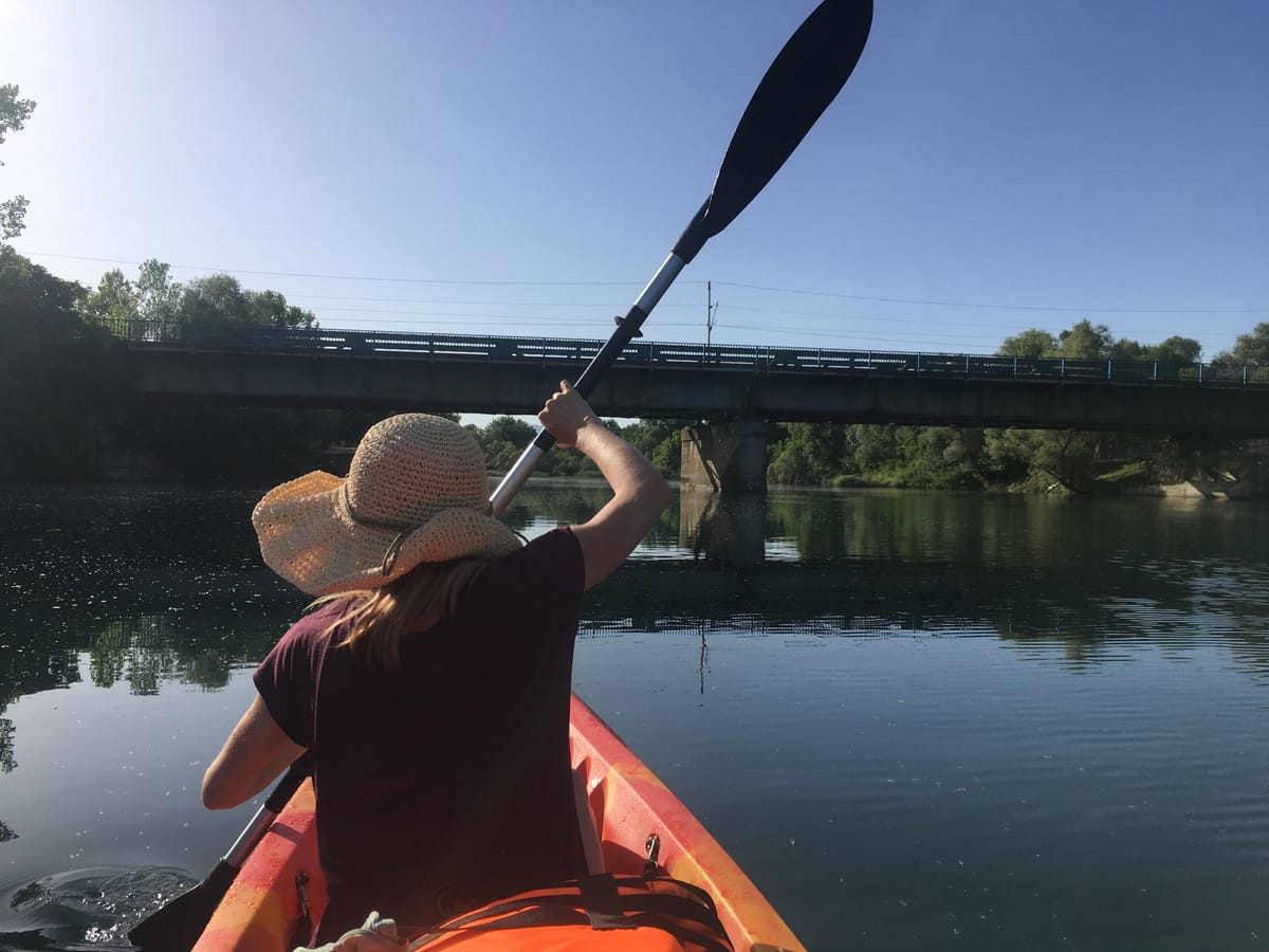 Kayaking around Skadarsko lake